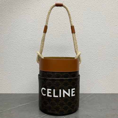 法国专柜CELINE女包 大品牌高等感百搭单肩斜挎水桶包