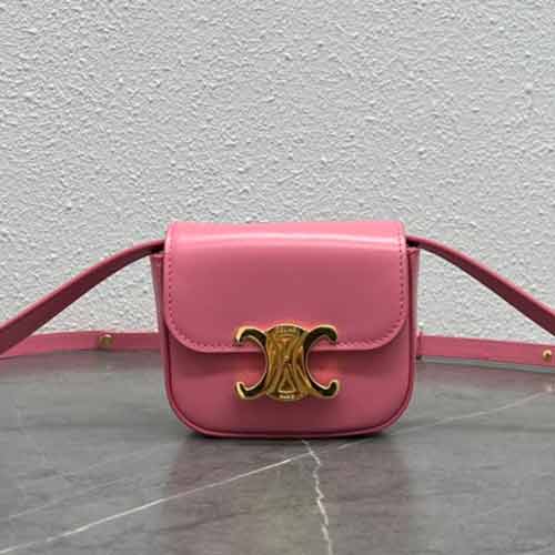 轻奢CELINE女包新款大品牌真皮高等复古单肩斜挎迷你小方包