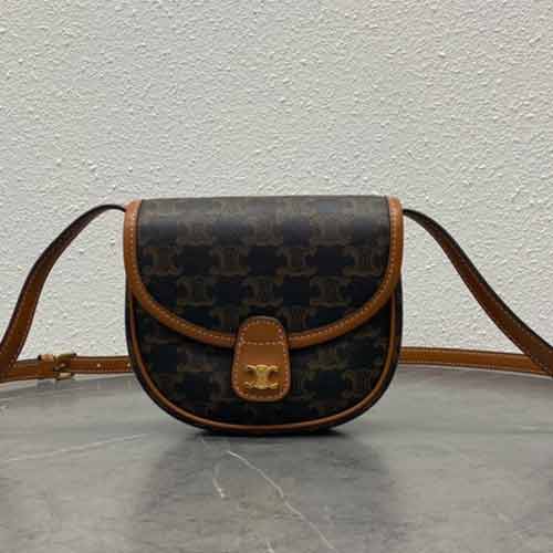 香港潮牌马鞍包 赛琳大品牌名品真皮女包单肩斜挎包大品牌包包