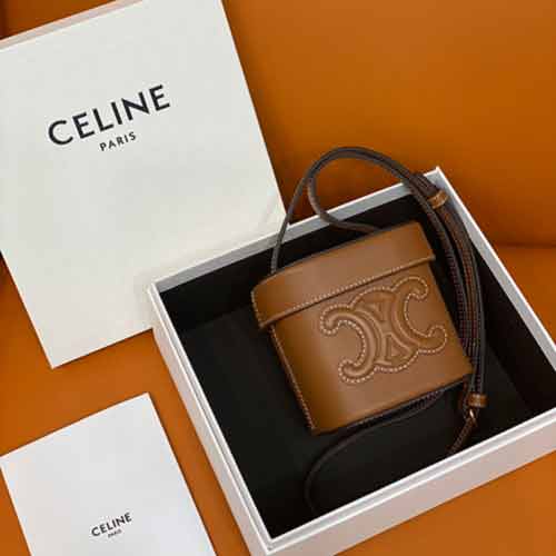 Celin真皮小包大品牌女包 高等牛皮手机包休闲迷你单肩斜挎包
