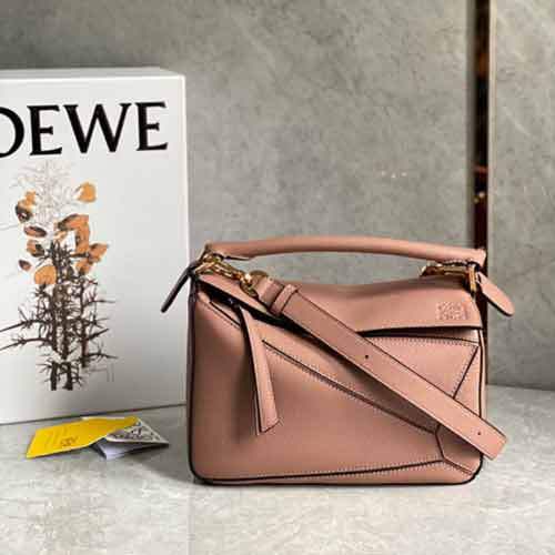 Loewe/罗意威新款puzzle拼色小号经典几何包单肩女包