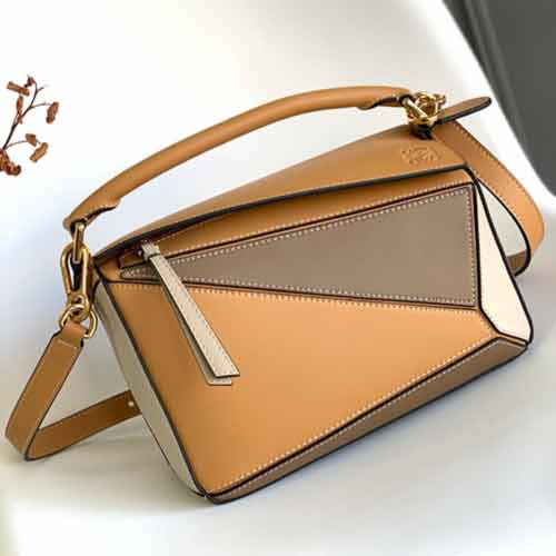 Loewe Puzzle small(小号24CM)小号几何包 女士小牛皮单肩包拼图包