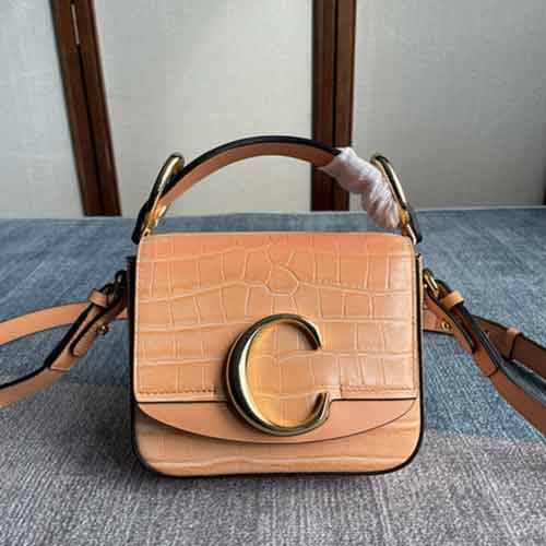 轻奢大牌女包 Chloe C Bag 斜挎包 真皮单肩斜