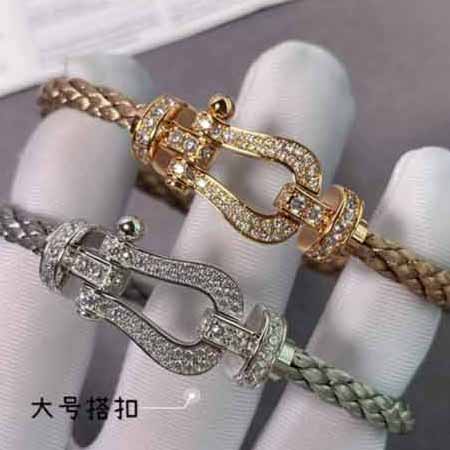 费雷德马蹄扣钢绳手链大品牌 时尚 精致高等定