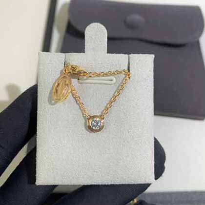 Cartier卡地亚LOVE系列女款项链 玫瑰金黄金白金钻石