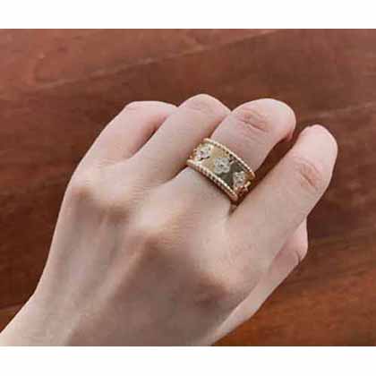 国际名牌戒指梵克雅宝VCA万花筒戒指，专柜版本高大上！