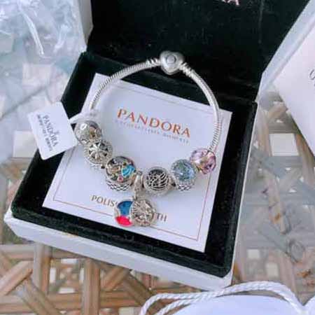 Pandora潘多拉繁星童话手镯套装 蓝