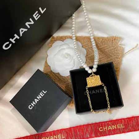 CHANEL女士项链新款新品 包包个性时尚 珍珠项