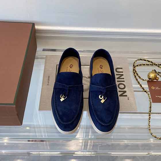 Loro Piana 诺诗翩雅大品牌鞋网圆头一脚蹬百搭豆豆鞋