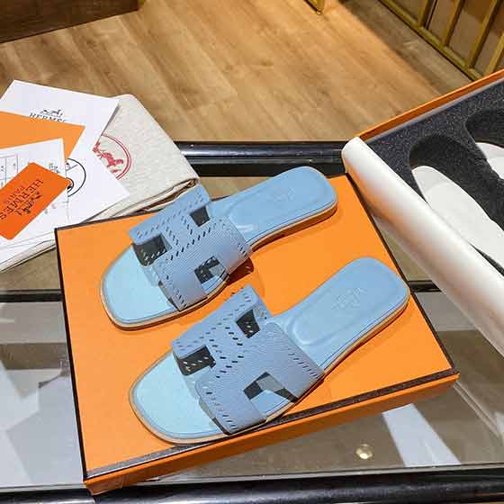 hermes女鞋凉鞋 H拖冲孔系列高等