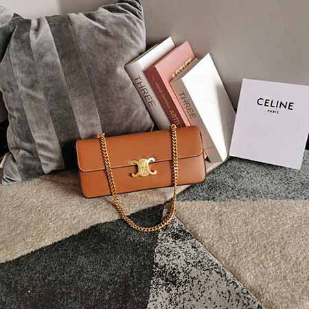 CELINE品牌轻奢女包真皮牛皮斜挎腋下包大品牌