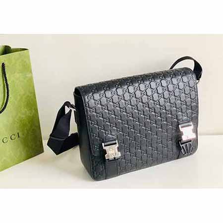 gucc男真皮休闲商务男包名品背