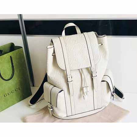 gucc大品牌男真皮双肩包 商务