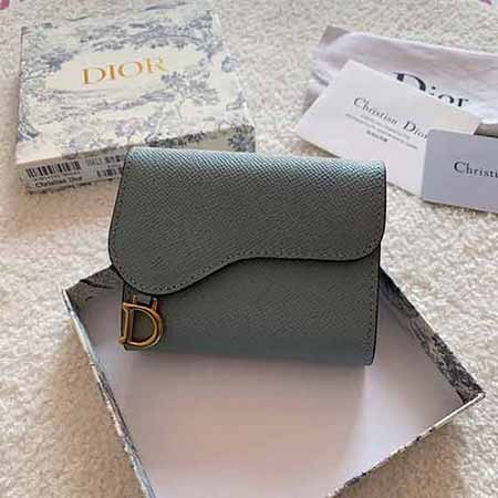 Dior全球奢侈品网站马鞍克色三折短钱包