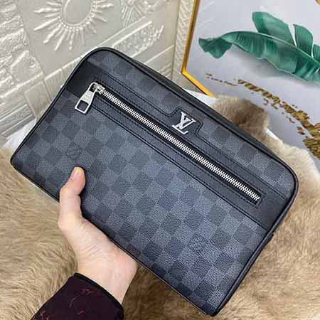 LV男士名品新款男包大品牌手包 商务品牌手拿