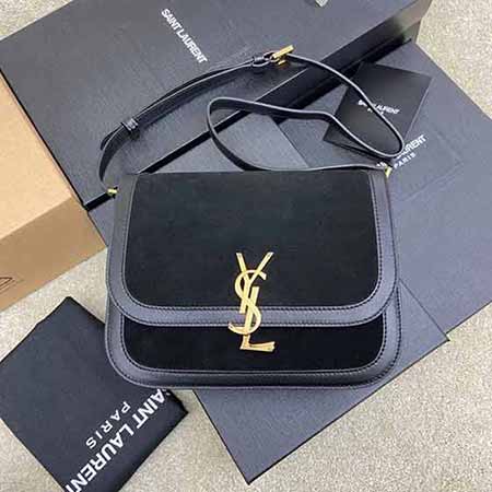 名品大品牌真皮女包 圣罗兰今年流行高等感链条单肩斜挎包
