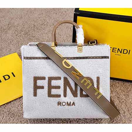 芬迪女包 购物袋 Fendi经典logo