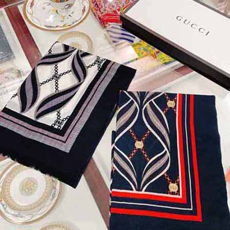 GUCCI高等董卿同款丝巾 旅游防晒披肩外搭围巾