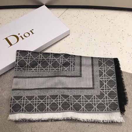 Dior羊绒质感围巾女长款高等感大品牌百搭外搭披肩