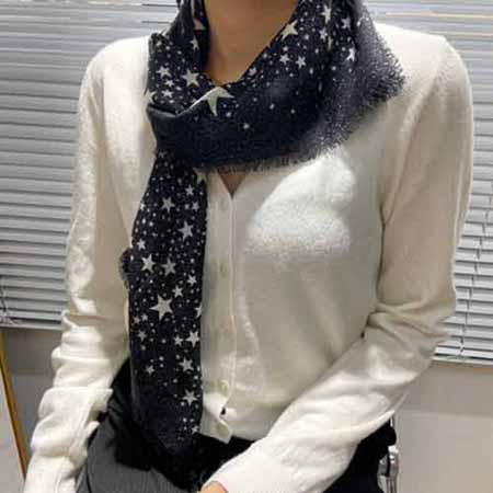 Dior女时尚百搭长条薄款装饰高等女士围巾