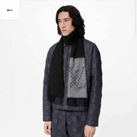 LV最新仿大牌围巾，黑灰双设计羊绒围巾！