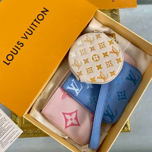 LV Trio 手拿包 夏季 By The Pool 系列,缤纷色调玩法多