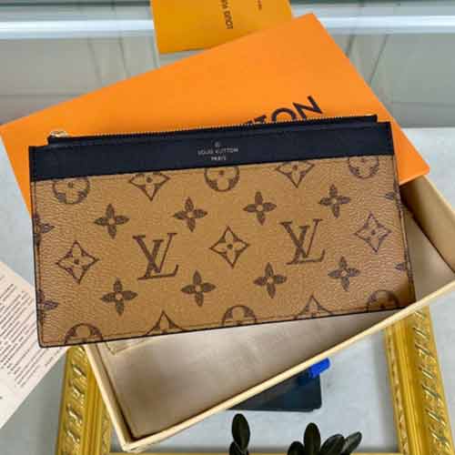 路易威登黄花Slim Purse手拿包
