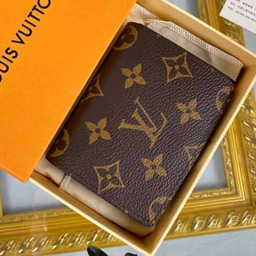 LV名片夹M63801,精致小巧,Damier Graphite帆布打造,口袋、包袋两相宜!