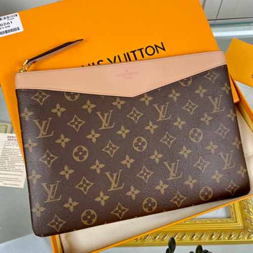 LVPVC老花手腕包 大品牌包包 路