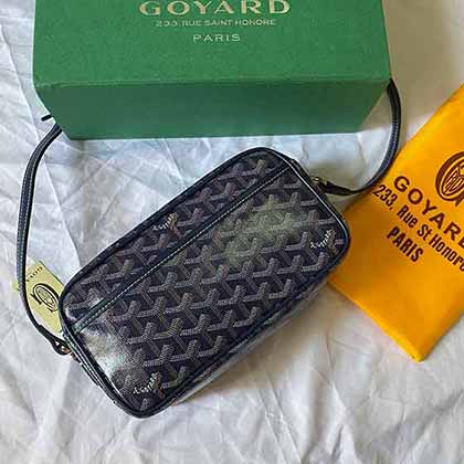 桂花楼皮具Goyard/戈雅经典Y字logo印花相机包