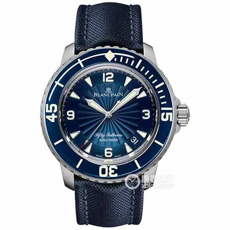 二手名牌手表网宝珀Blancpain西铁城机芯现代潜水手表